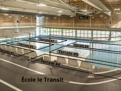 Terrains de l'école le Transit