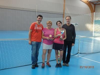 Finalistes dames du tournoi seniors 2015